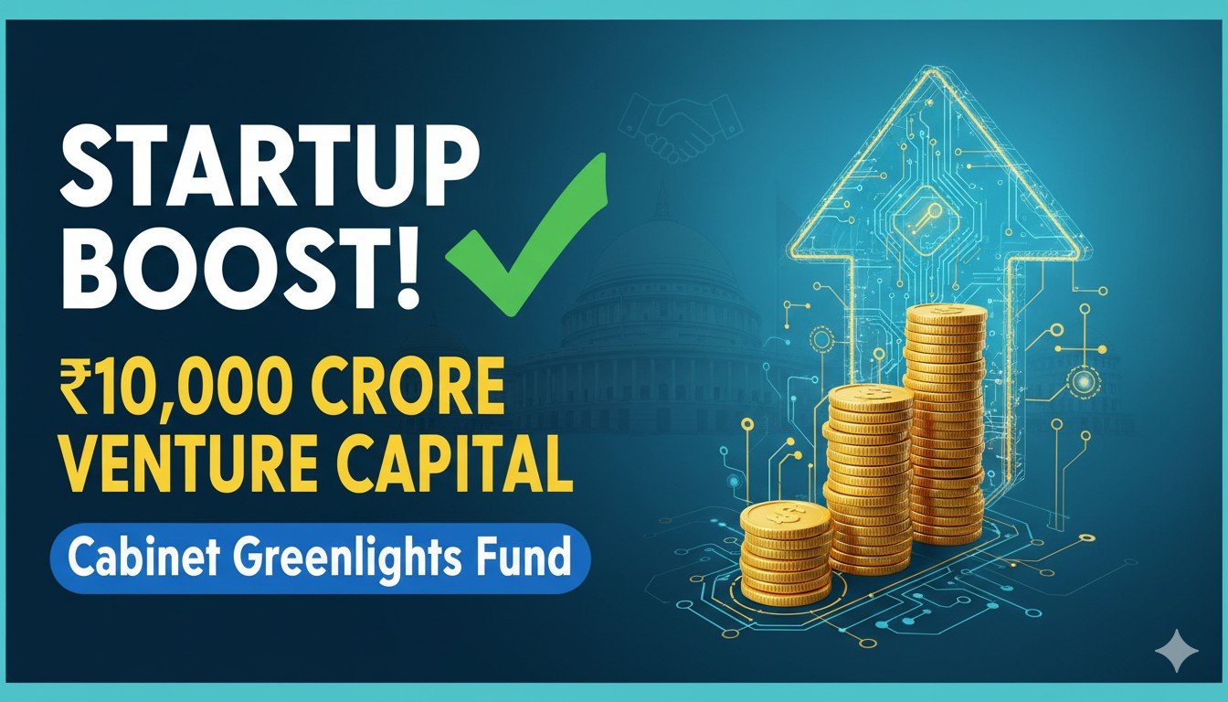 केंद्रीय मंत्रिमंडल द्वारा मंजूर 10,000 करोड़ रुपये के स्टार्टअप इंडिया फंड ऑफ फंड्स 2.0 का ग्राफिक प्रतिनिधित्व, डीप टेक और इनोवेशन पर फोकस